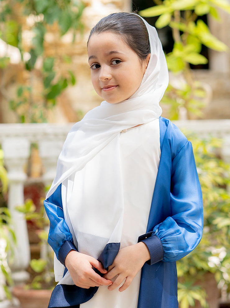 MASHAEL 2- PIECE CHIFFON OPEN ABAYA (KIDS)