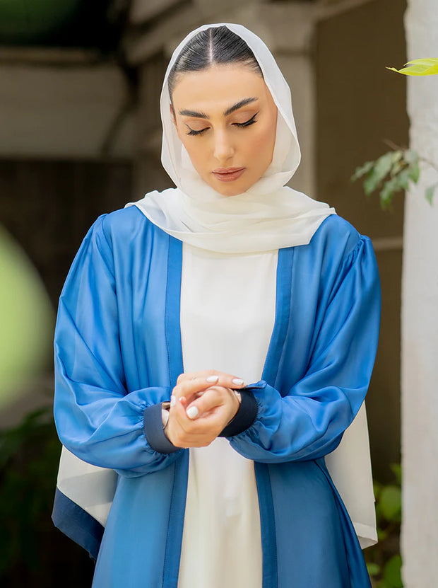 MASHAEL 2-PIECE CHIFFON OPEN ABAYA (MOMMY)
